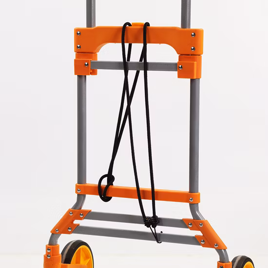 Carrello portabagagli pieghevole con carrello manuale in alluminio da 125 kg